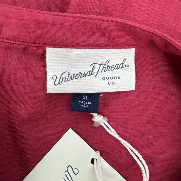 Puff Long Sleeve Banded Collar Neck Blouse Universal Thread Cottagecore XL NWT - Picture 11 of 13